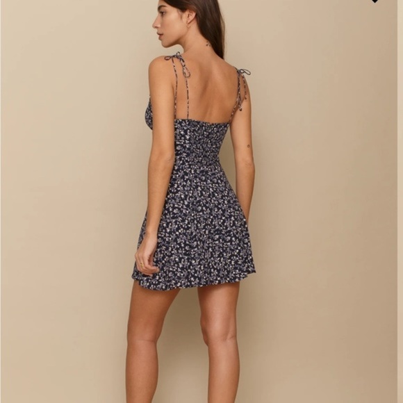 Reformation Saskia Dress in Twilight *NEW* - Picture 3 of 6